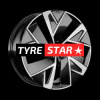 CMS C32-AERO 7.5x18 5x108 ET46 Diamond Black Gloss
