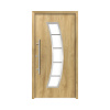 Hliníkovo-oceľové vchodové dvere bezpečnostné Hermes RC2 100 x 210 cm L dub prírodný