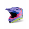 přilba SUPERTECH S-M10 edice JETT LAWRENCE R01, ALPINESTARS (fialová/růžová fluo/žlutá fluo, vel. S)