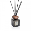Darčeková sada Aroma difuzér s tyčinkami s náplňou LINEN BUDS, 250 ml + ručne opracované viečko do tvaru kamienku z orechového dreva
