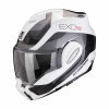 Moto přilba SCORPION EXO-TECH EVO PRO COMMUTA bílo/stříbrná - Velikost L