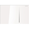 Geberit 115.630.SI.1 SIGMA 70 Oddialené ovládanie, Biele sklo GEB 115.630.SI.1