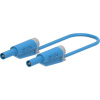 Electro PJP 2714-IEC-CD1-100BL merací kábel [zásuvkový konekotr 4 mm , banánková zástrčka - ] 100 cm modrá 1 ks; 2714-IEC-CD1-100BL