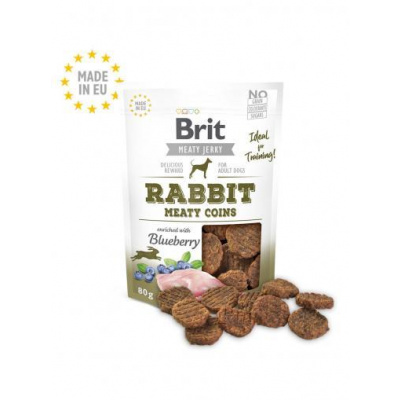 Brit Jerky Rabbit Meaty Coins 80 g