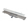Alca Odtokové žľaby Sprchový žľab Antivandal Low 30 cm, s roštom, nerezová mat APZ111-300M