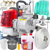 MAJSTER POLSKA povrchové čerpadlo 3800 W 18000 l/hod (ZLOŽENIE ČERPADLO na vodu Motorové čerpadlo RÝCHLE sanie 1' PALCE + OLEJ + HADICE 25M)