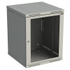Rozvaděč nástěnný SENSA 15U 500mm, dveře sklo, RAL 7035, SENSA-15U-65-11-G
