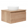 Naturel Koupelnová skříňka pod umyvadlo Savona 98x43x44,8 cm dub halifax mat SAVONA100DHD