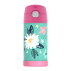 Dětská nerezová termoska THERMOS s brčkem wild flowers (12001J)