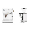 Ascaso Steel UNO PID, White&Wood + Rocket Espresso GIANNINO, chrome/black