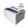 Rotho Úložný box Country 28 l, biela