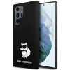 Karl Lagerfeld Silicone (KLHCS24LSNCHBCK) kryt na Samsung Galaxy S24 Ultra – Choupette