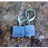 Tanzanit náušnice (štvorce 10x10mm)