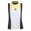 adidas Tennis HEAT.RDY Pro Match Tank Top Womens Wht/Blk/Ornge 12 (M)