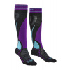 Dámske lyže Bridgedale Ski Midweight graphite/purple/134 S (3-4,5 UK)