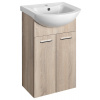 Aqualine ZOJA umývadlová skrinka 41,5x74x25,3cm, dub platin 51144