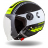 CASSIDA prilba Handy Metropolis (čierna/biela/žltá fluo/sivá) 2025 S (55 až 56 cm)