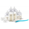 Philips Avent Natural Response 0m+ dojčenská fľaša 2x125 ml + 1m+ dojčenská fľaša 2x260 ml + Ultrasoft cumlík 1 ks + kefa na čistenie 1 ks