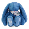 Plyšový zajko Fleurette the Bunny Blue Doudou et Compagnie modrý 35 cm od 0 mes
