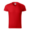 MALFINI Tričko Slim Fit V-neck 146, krátký rukáv, pánské MAL-1460716 XL Červená