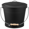 Vevor Vedro na popol kovové 9.8L, 4 ks: poklop, lopatka, metla, rukavice BLHT4JTDGYXTGG4LL001V0