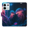Flip pouzdro iSaprio - Xiaomi Redmi Note 13 Pro 5G / Poco X6 5G - Jellyfish - kapsičky na karty (Knížkový flip kryt, obal, pouzdro iSaprio na mobil Xiaomi Redmi Note 13 Pro 5G / Poco X6 5G - Jellyfish