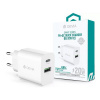 Sieťový nabíjací adaptér Devia USB-A + zásuvka USB typu C, PD3.0, QC3, 20 W, biely