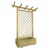 vidaXL Záhradná pergola s kvetináčom 162x56x204 cm, drevo 41702