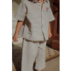 Detské bavlnené nohavice Konges Sløjd RHW X KS DUO PANTS GOTS vzorované, Rosie Huntington Whiteley KS103595 modrá 86