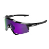 100% Speedcraft - Polished Black/HiPER Lavender Polarized Mirror one size