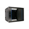 Extralink 6U 600X600 AZH WALL-MOUNTED RACKMOUNT CABINET SWING TYPE BLACK Nástenný regál Čierna (EX.12929)