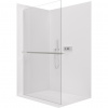 CERANO - Sprchová zástena Walk-in Crystal Ľ/P - 8 mm + polička/držiak na uteráky - bezvzperový systém - chróm, transparentné sklo - 90x200 cm