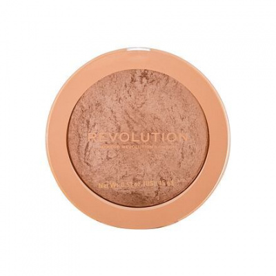 Makeup Revolution London Re-loaded zapečený bronzer pro opálený vzhled a konturování 15 g odstín Holiday Romance