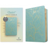 NLT Student Bible, Thinline Reference, Filament-Enabled Edition (Leatherlike, Tropical Iris Teal Blue, Red Letter) (Kniha)