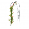 Ikonka Záhradná pergola kovový oblúk držiak pre ruže kvety popínavé 240cm zelená