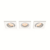 Philips 50193/31/PN Enneper 3SET SVIET. podhľadové GU10 3x5,5W, bez zdroja, biela, hranaté
