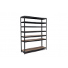 Policový regál Trestles RH 2200x1600x450, nosnosť 1750 kg, 7 políc Farba: čierna, Typ police: drevená DTD 8 mm