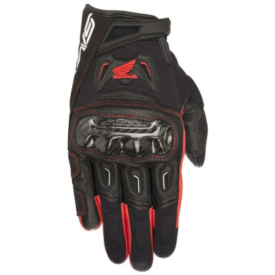 ALPINESTARS rukavice SMX-2 AIR CARBON HONDA kolekce, ALPINESTARS (černá/červená) 2024