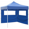 zahrada-XL Skladací stan s 2 stenami 3x3 m modrý 44961