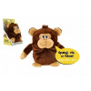Teddies Opička Tonička opakujúca vety plyš 18cm na batérie so zvukom v krabici 12x20x10cm v sáčku