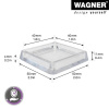 Podtácky Wagner Furniture EH 0340 Průhledné 4 cm x 4 cm 4 kusy