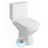 SAPHO BEHRENS RIMLESS 67cm WC kombi so splachovaním, zadný/spodný odpad, biele, 201.425.4