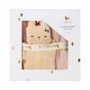 Fabelab darčeková mušelínová krabička pre novorodencov 2006239203 - Dusty Rose Mix 100% bavlna