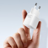 AppleMix 20W napájací adaptér / nabíjačka EÚ ESSAGER - technológia GaN - USB + USB-C - biela
