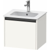 DURAVIT Ketho 2 závesná skrinka pod umývadlo, 1 zásuvka, 510 x 420 x 440 mm, biela super matná, K25061084840000