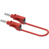 Electro PJP 2214/600V-CD1-100R merací kábel [zásuvkový konekotr 4 mm - ] 100 cm červená 1 ks; 2214/600V-CD1-100R