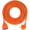 SOLIGHT PS15O predlžovací kábel - spojka, 1 zásuvka, 7m, 3 x 1mm2, oranžová