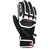 Lyžiarske rukavice Reusch Reusch Pre RC - black/white/fire red 10,5