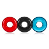 Oxballs Ringer 3-Pack Multicolor, sada 3 ks elastických erekčných krúžkov