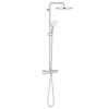 Grohe TEMPESTA SYSTEM 250 CUBE vanová termostatická baterie, s hlavovou a ruční sprchou, Water Saving, chrom